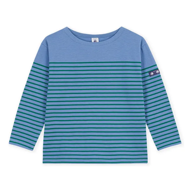 Straight T-shirt Marinière Organic cotton | Blue