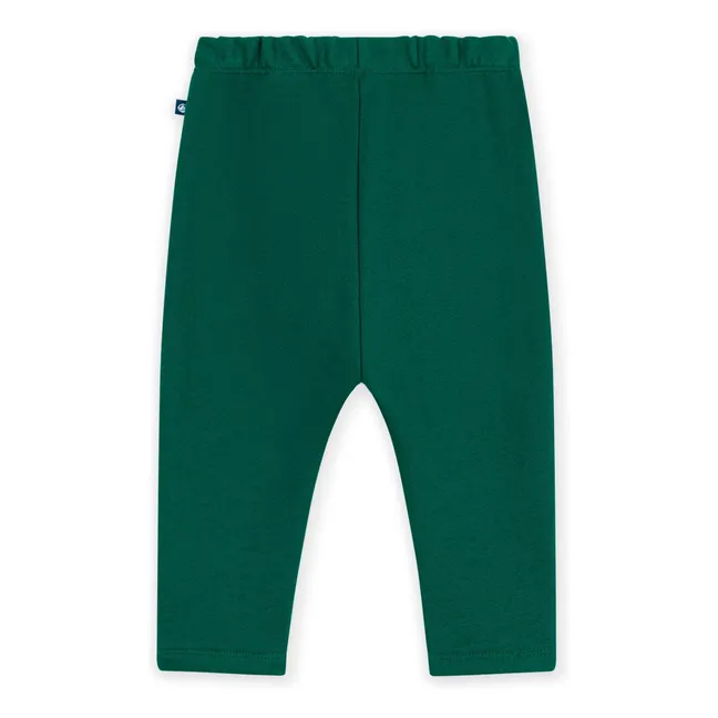 Pantalon Molleton Coton Bio | Vert forêt