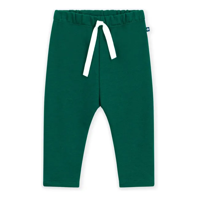 Pantalon Molleton Coton Bio | Vert forêt
