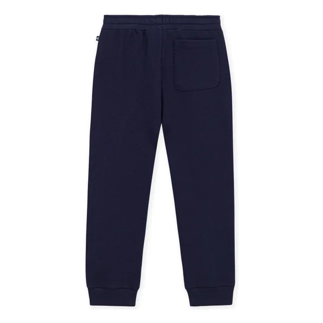 Plain fleece jogger | Navy blue