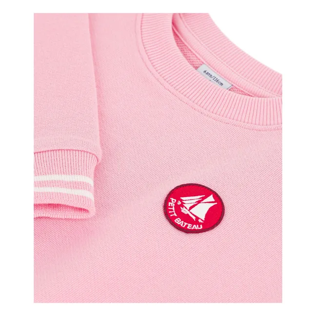 Sweat Logo Coton Bio | Rose