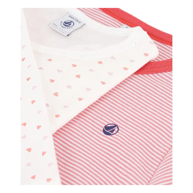 Lot de 2 Pyjamas Cœurs | Rose