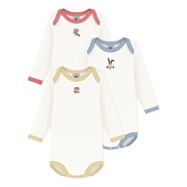 Set of 3 Organic Cotton Animal Bodies | White