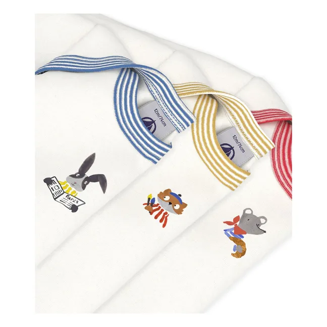 Set of 3 Organic Cotton Animal Bodies | White