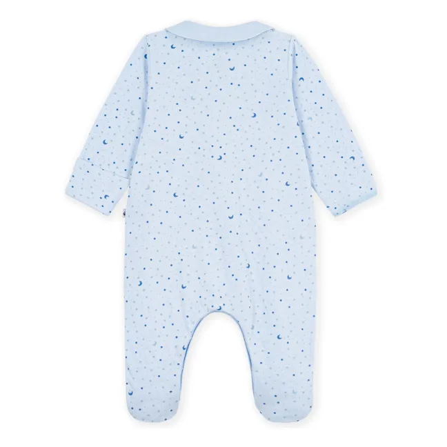 Pyjama Dors Bien Etoiles Tubique Coton Bio | Bleu ciel