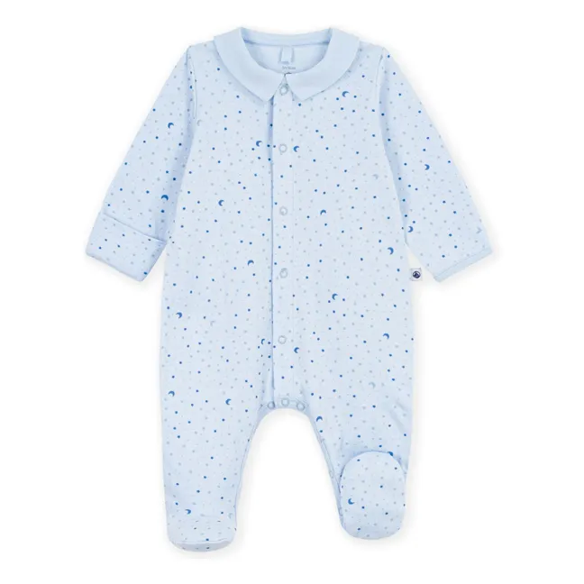 Pyjama Dors Bien Etoiles Tubique Coton Bio | Bleu ciel