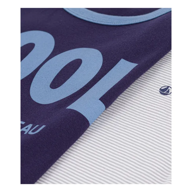 Lot de 2 Pyjamas Cool | Bleu