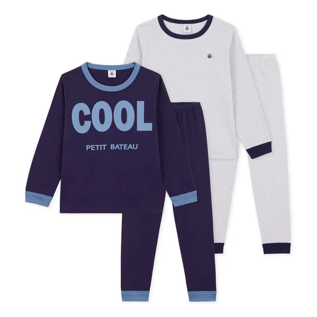 Lot de 2 Pyjamas Cool | Bleu