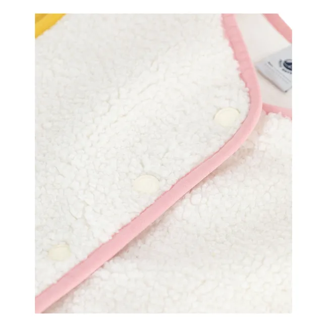 Sleeveless Sherpa Jacket | Ecru