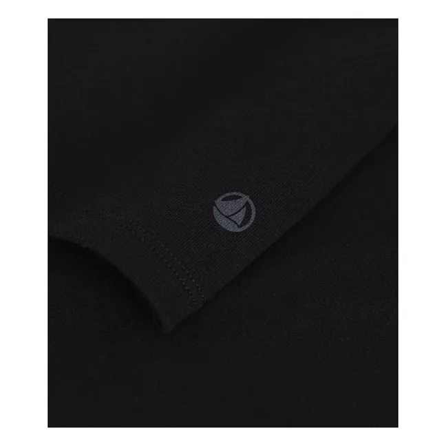 Camiseta de algodón ecológico L'Iconique | Negro