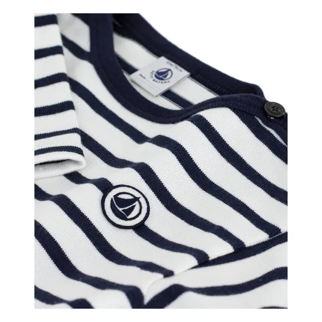 Marinière Baby T-shirt | White