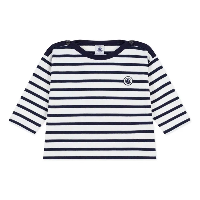 Marinière Baby T-shirt | White