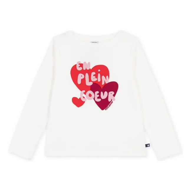 En Plein Coeur Organic Cotton T-shirt | White