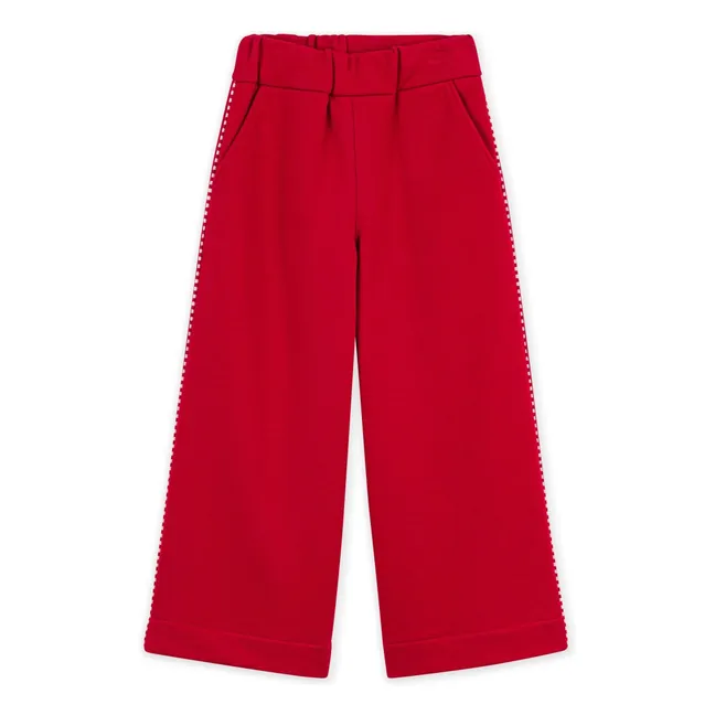 Jogger Ample Coton Bio | Rouge