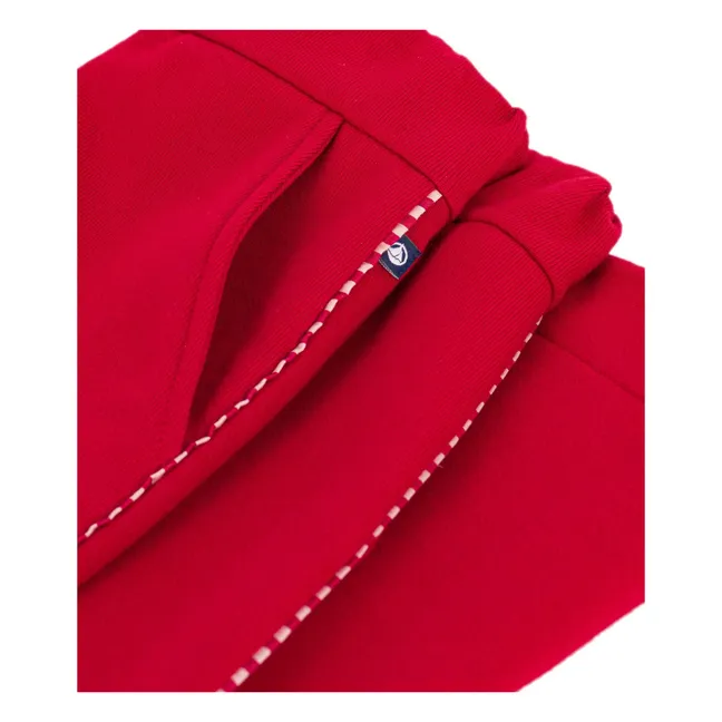 Jogger Ample Coton Bio | Rouge