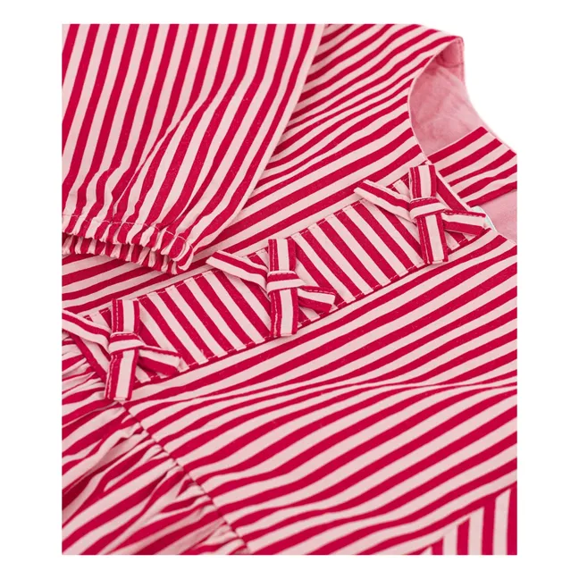 Blouse Rayée Coton Bio | Rose