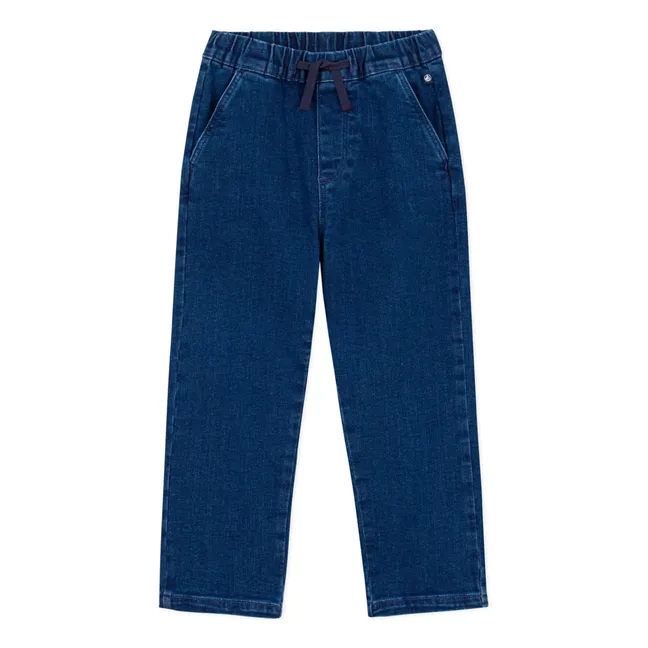 Jean Droit Cordon Coton Bio | Bleu