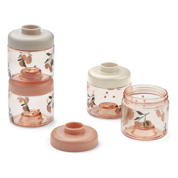 Barattoli di stoccaggio Dominique - Set di 4 | Peach/Sea shell- Immagine del prodotto n°0