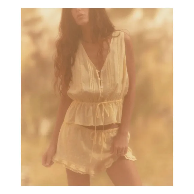 Capsule Léa Meylan: Short Mimi Coton | Jaune