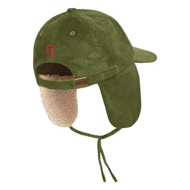 Casquette Chapka Velours Côtelé | Vert
