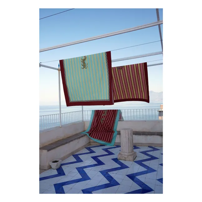 Tischdecke aus Baumwolle, Lisa Corti x The Socialite Family  | Rot