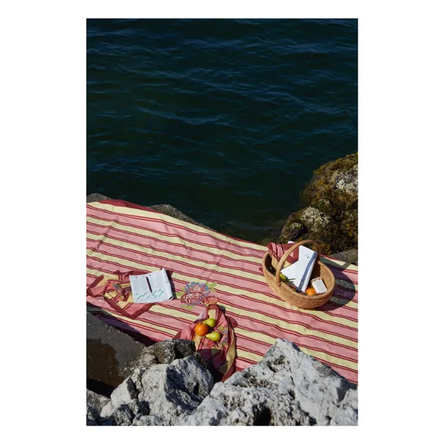 Tischdecke aus Baumwolle, Lisa Corti x The Socialite Family  | Rot