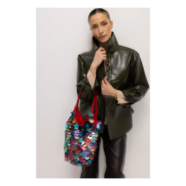 Sac Hilal Large Sequins | Vert