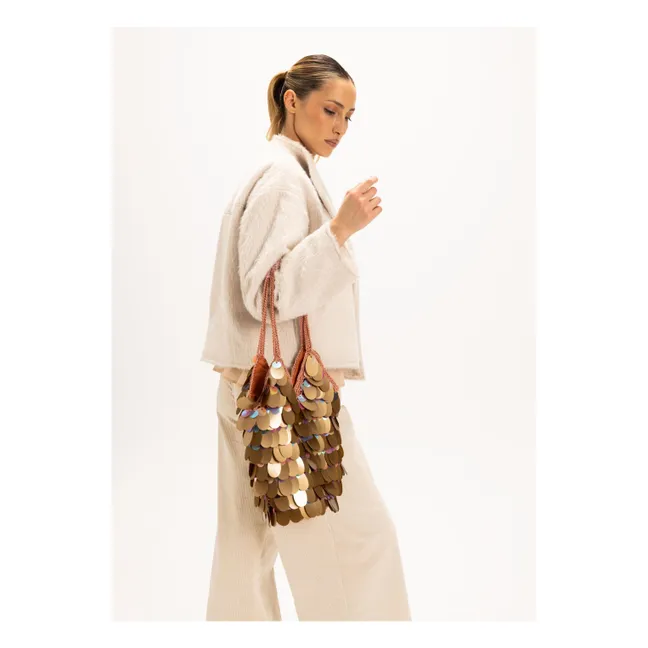 Sac Berna Large Sequins | Marron