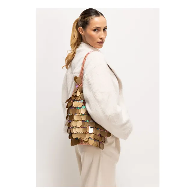 Sac Berna Large Sequins | Marron