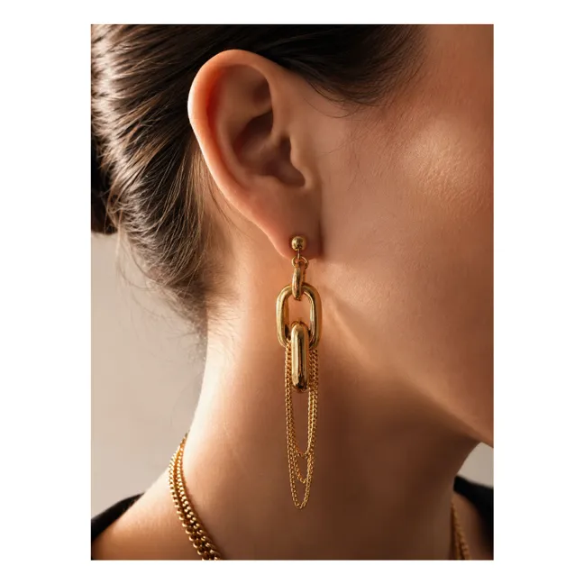 Boucles d'Oreilles Caron | Doré