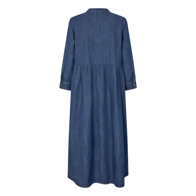 Robe Aliya Denim Coton | Bleu marine