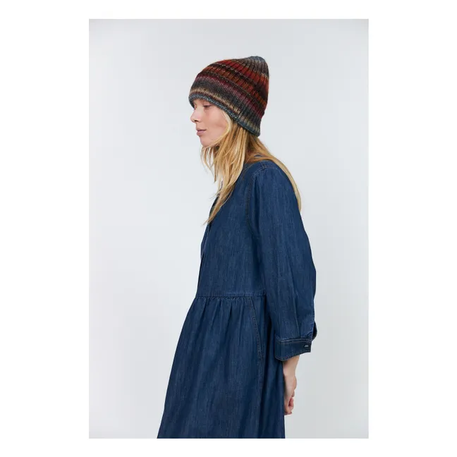 Robe Aliya Denim Coton | Bleu marine