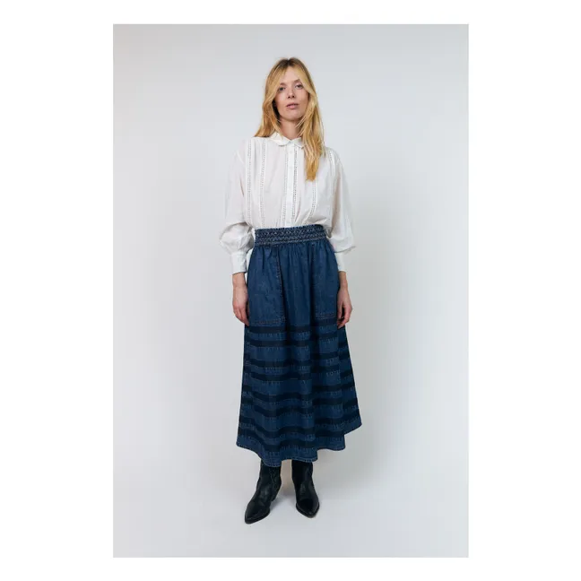 Jupe Amond Denim Coton | Bleu