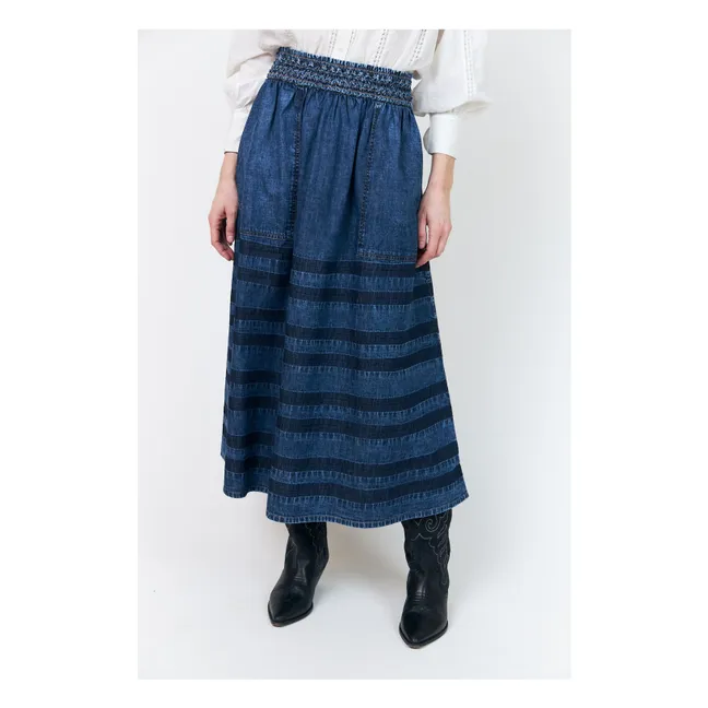 Jupe Amond Denim Coton | Bleu