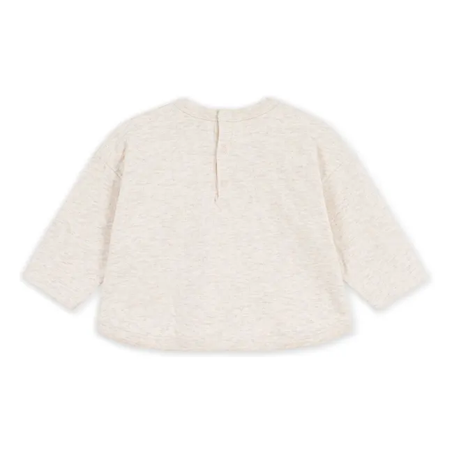 En Plein Coeur Bébé T-shirt | Heather beige