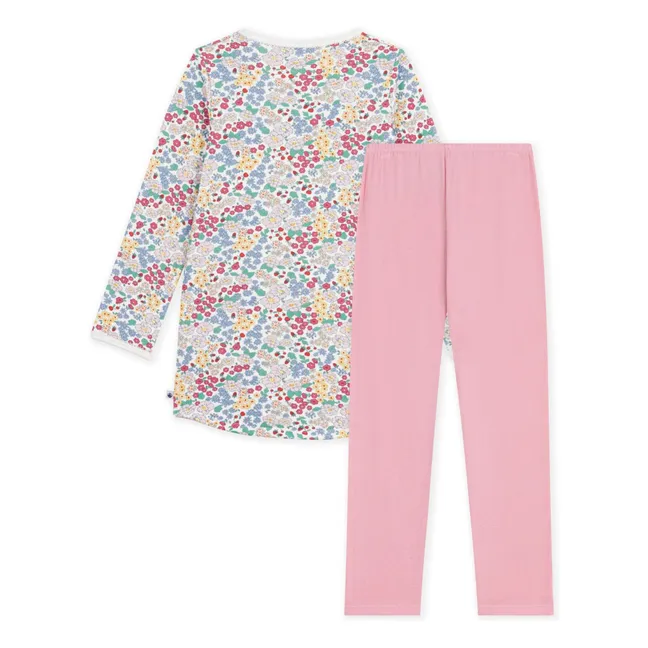 Chemise de Nuit et Legging Tubique Coton Bio | Rose