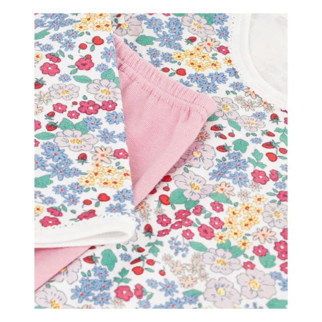 Chemise de Nuit et Legging Tubique Coton Bio | Rose