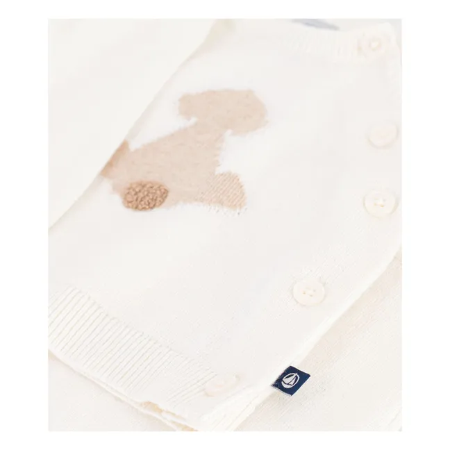 Ensemble Pull et Pantalon Maille Coton Bio | Ecru