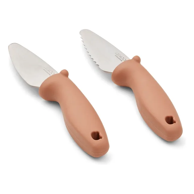 Perry Stainless Steel Knives - Set of 2 | Pale Pink