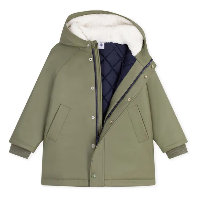 Ciré Doublé Façon Sherpa | Olive