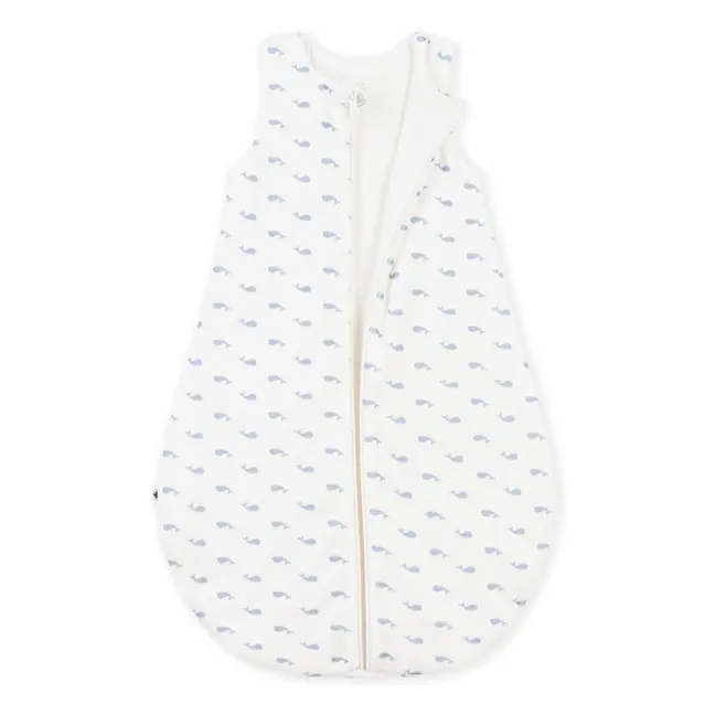 Gigoteuse Baleines Coton Bio | Blanc