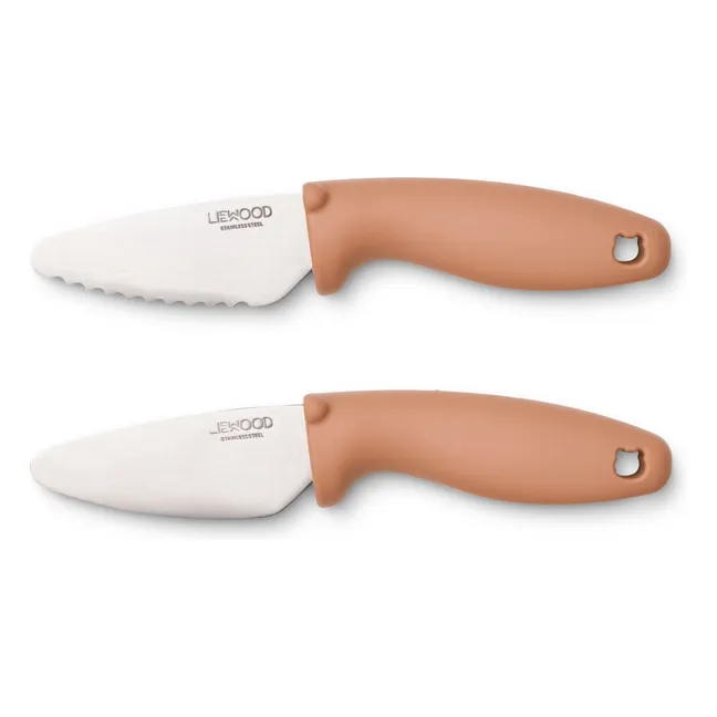 Perry Stainless Steel Knives - Set of 2 | Pale Pink
