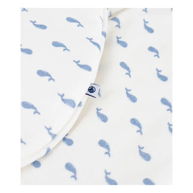 Gigoteuse Baleines Coton Bio | Blanc