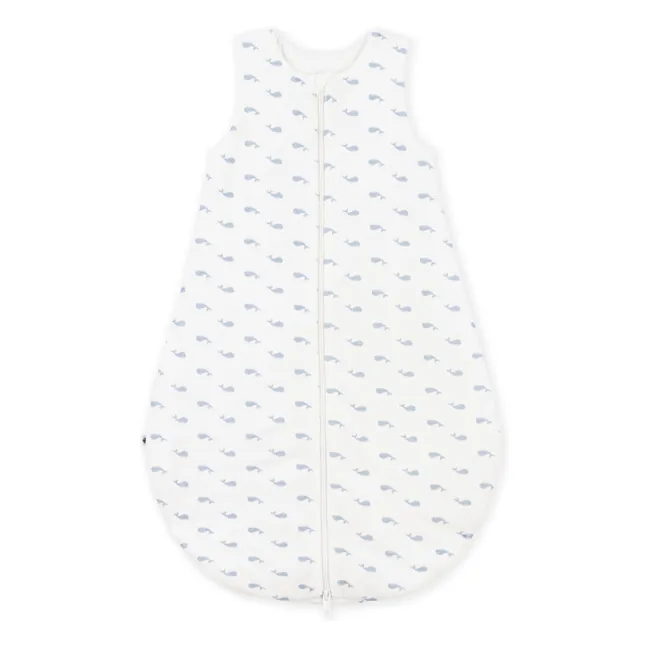 Gigoteuse Baleines Coton Bio | Blanc