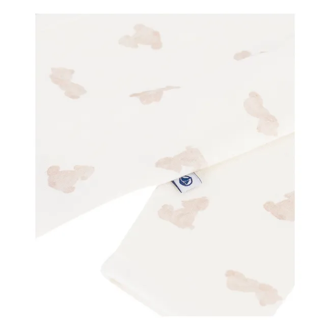 Pyjama Dors Bien Oursons Tubique Coton Bio | Blanc