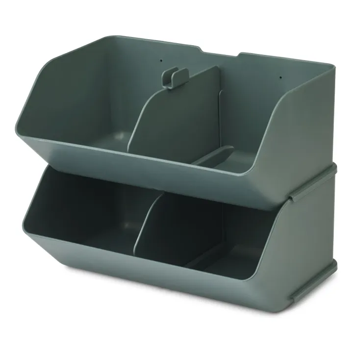 Mueble de escritorio Romero - Lote de 2 | Azul Gris- Imagen del producto n°3