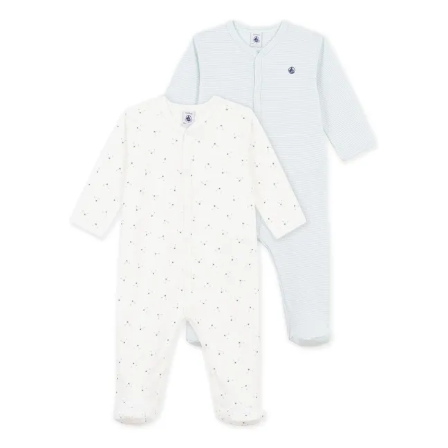 Lot de 2 Pyjamas Dors Bien Oursons Coton Bio | Vert
