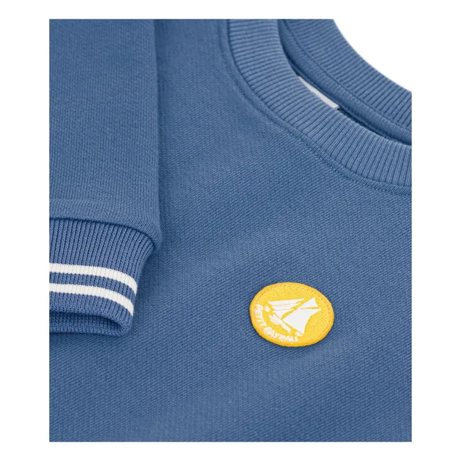 Sweat Logo Coton Bio | Bleu