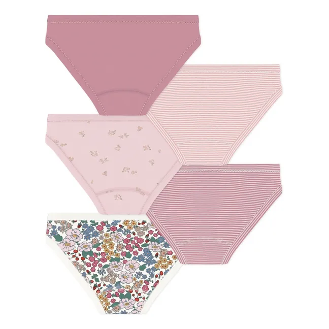 Lot de 5 Culottes Fleuries | Rose