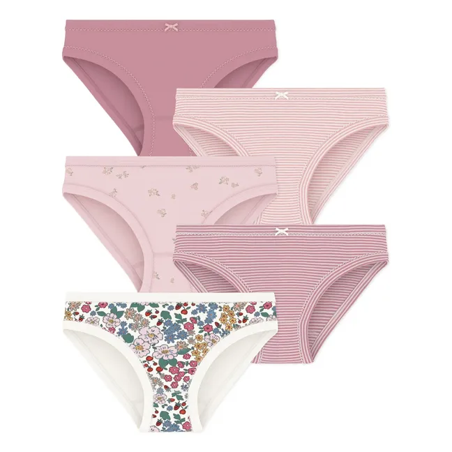 Lot de 5 Culottes Fleuries | Rose